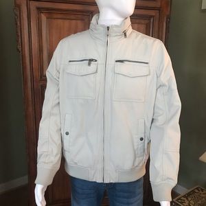 DKNY Men’s Large Water Resistant Jacket Ice